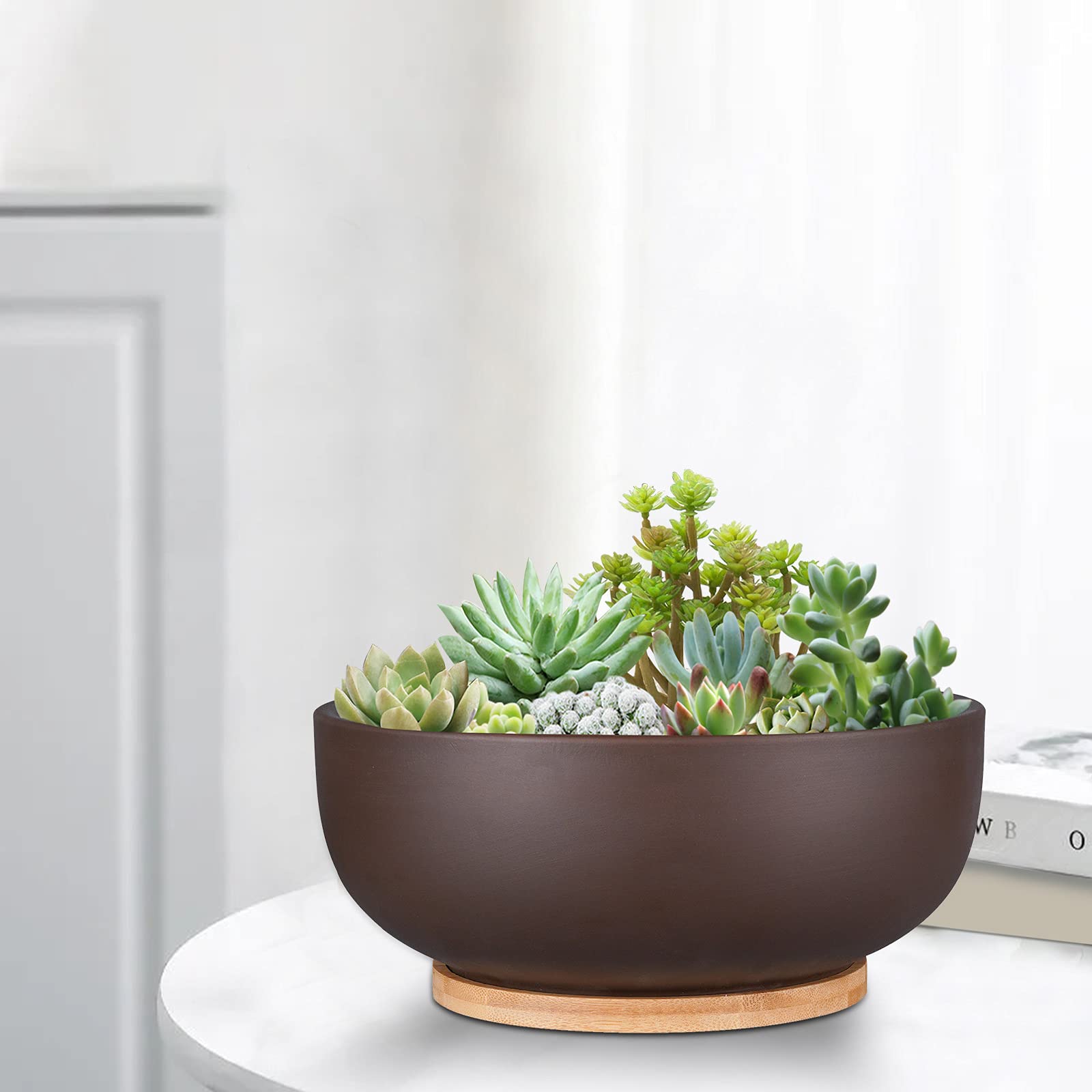 Thirtypot 10 Inch Terracotta Planter with drainage hole