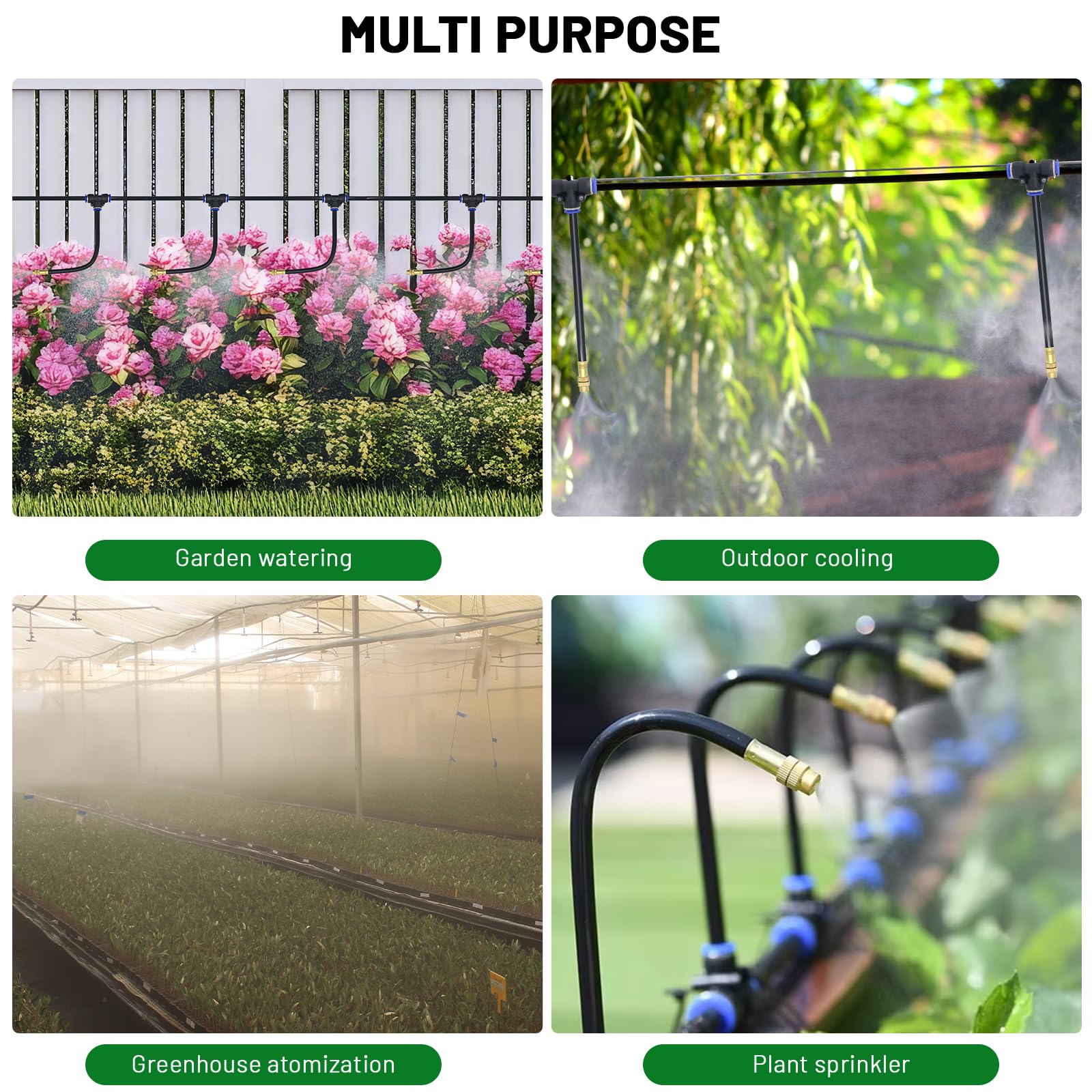 Thiswing drip irrigation kit setup in a garden