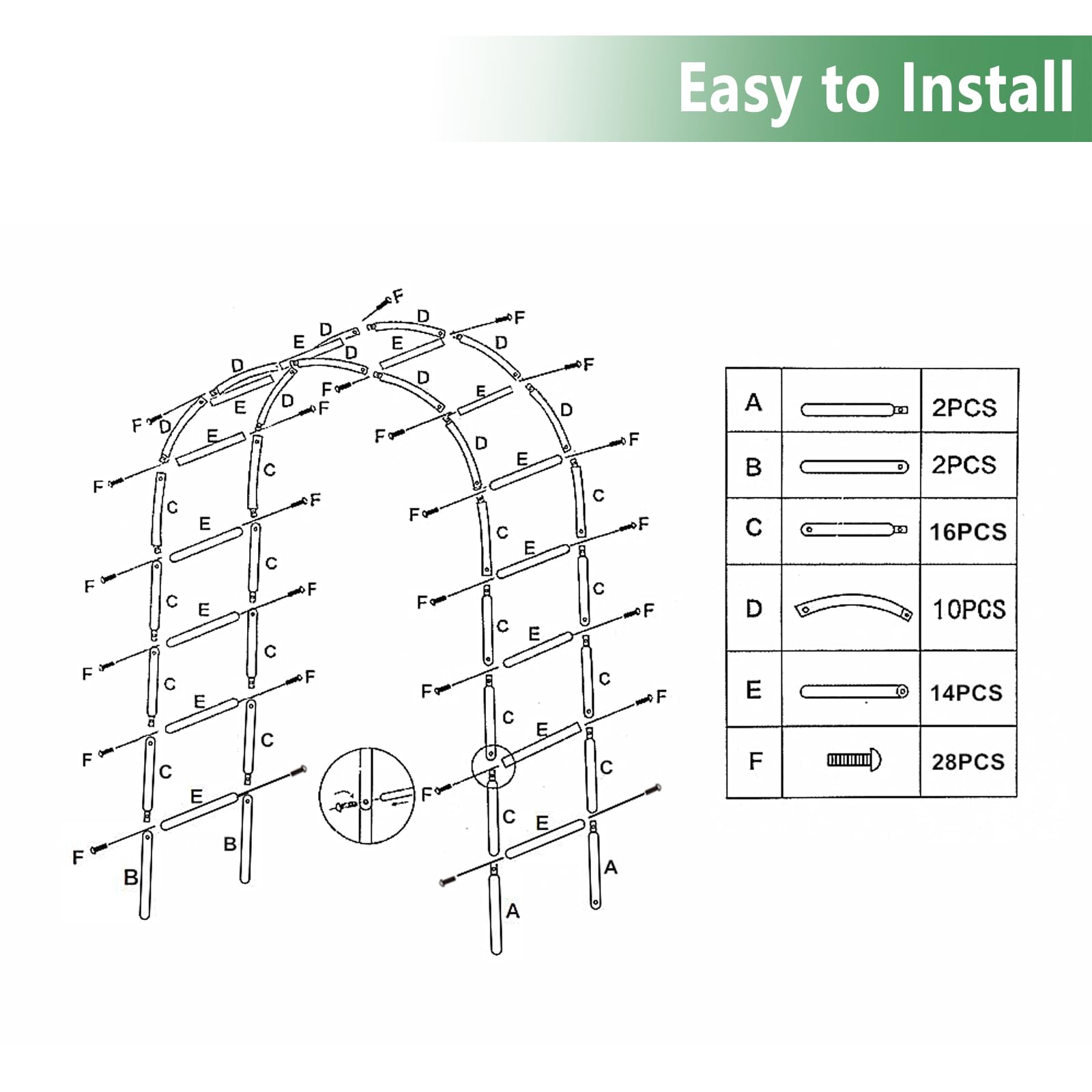 THORISE Metal Pergola Arbor set up at a wedding venue