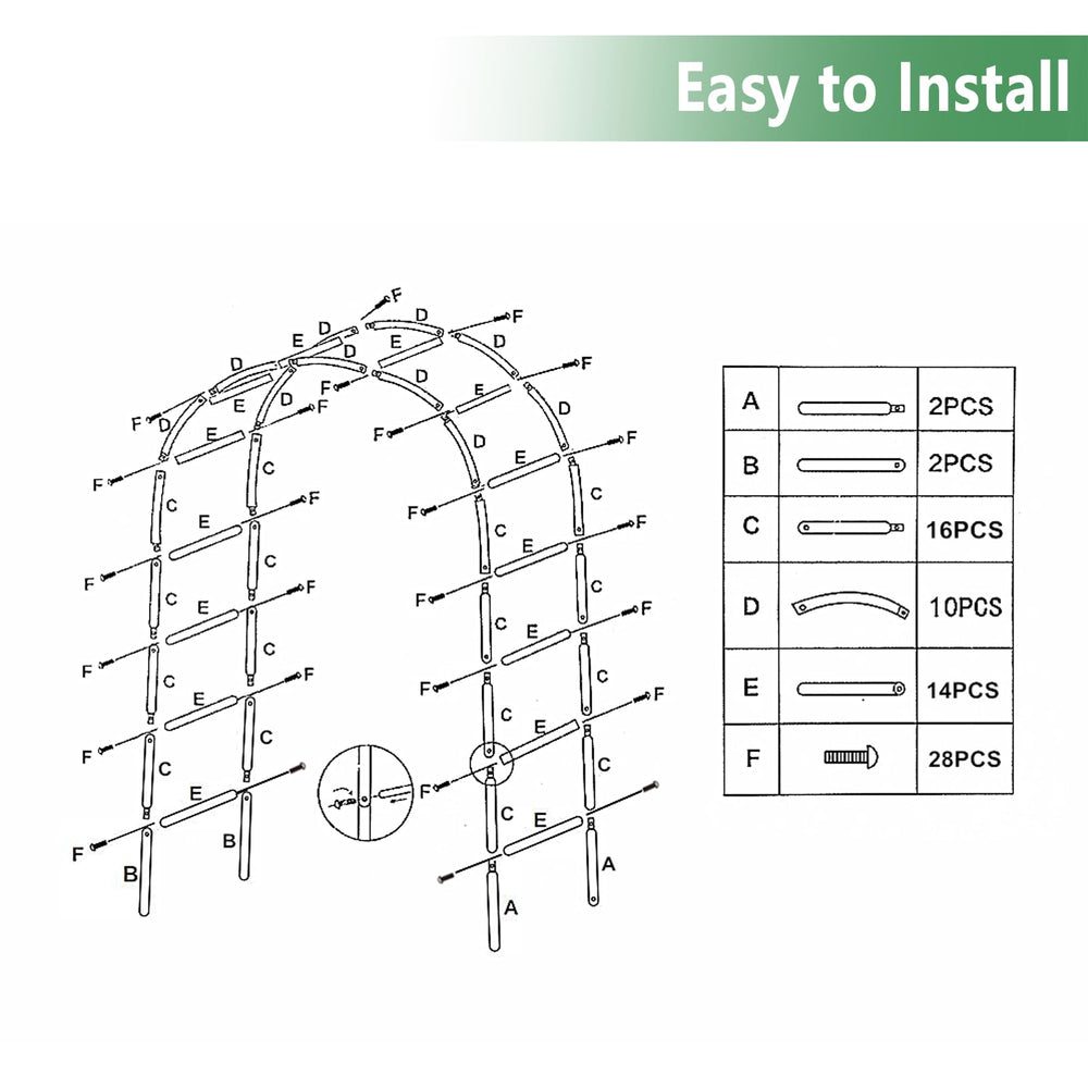 THORISE Metal Pergola Arbor set up at a wedding venue