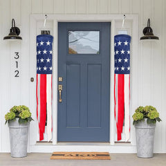 THQZLH windsocks hanging outdoors with a clear blue sky background