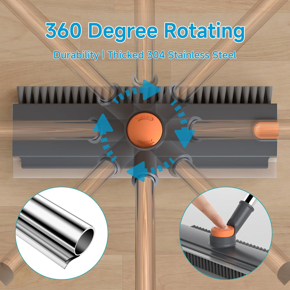 Three-in-one cleaning tool features of the UTBAMST pool scrub brush