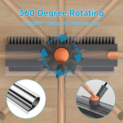 Three-in-one cleaning tool features of the UTBAMST pool scrub brush