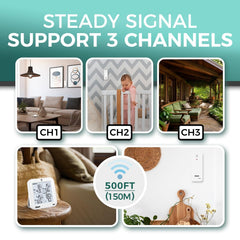 Three sensors included with OBET Wireless Thermometer