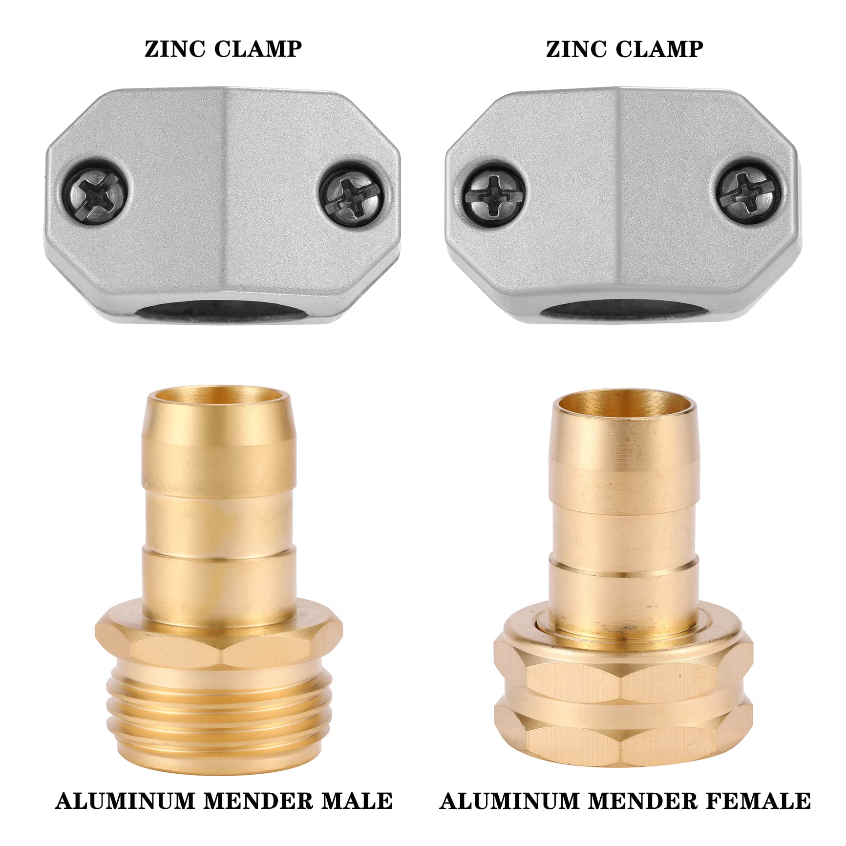 Three sets of Sanpaint hose repair connectors displayed