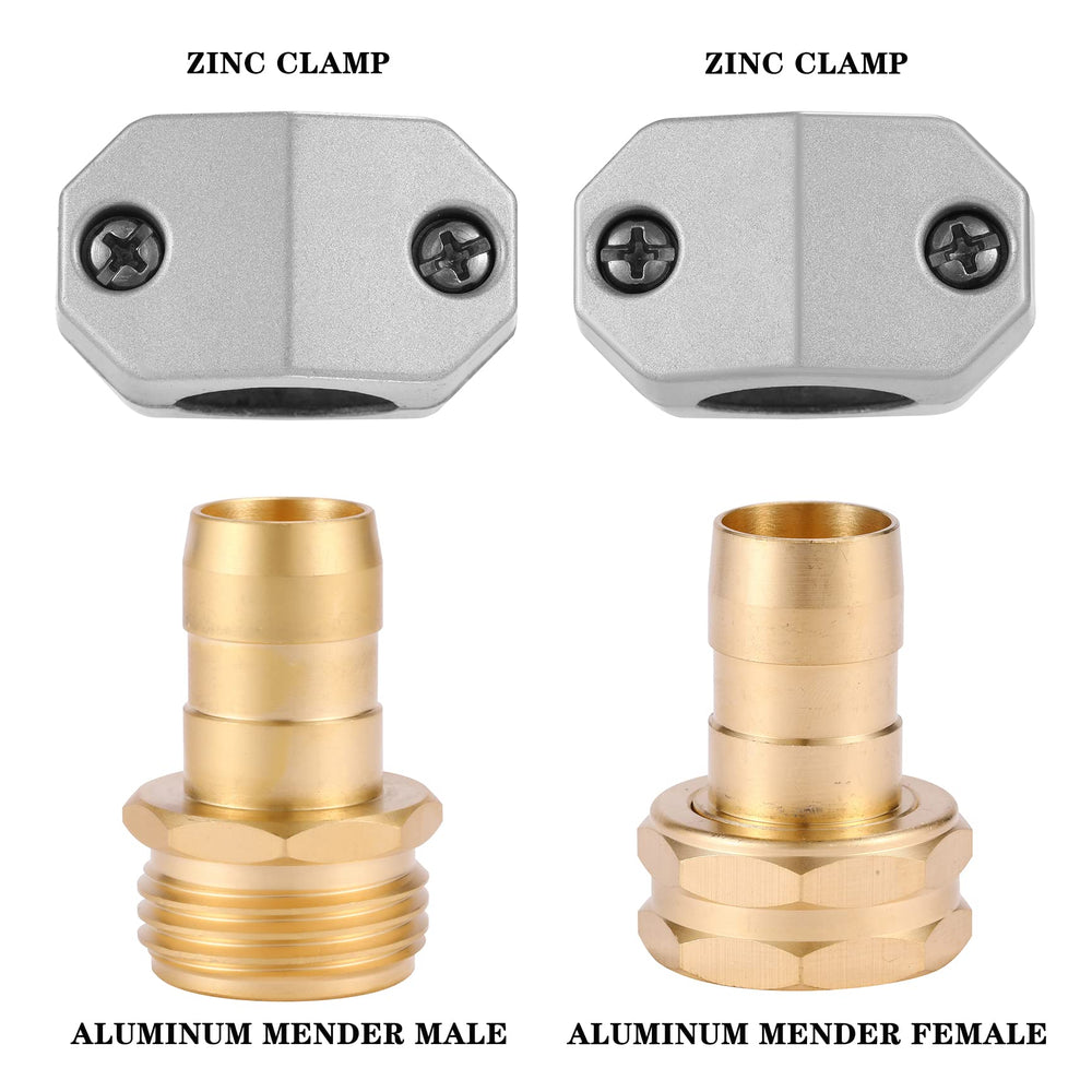 Three sets of Sanpaint hose repair connectors displayed