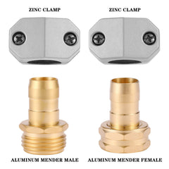 Three sets of Sanpaint hose repair connectors displayed