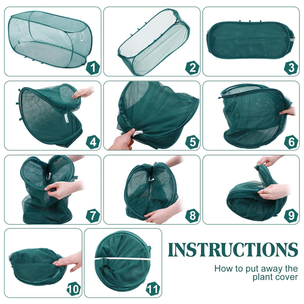 Threehoney Garden Cover folded for easy storage