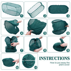 Threehoney Garden Cover folded for easy storage