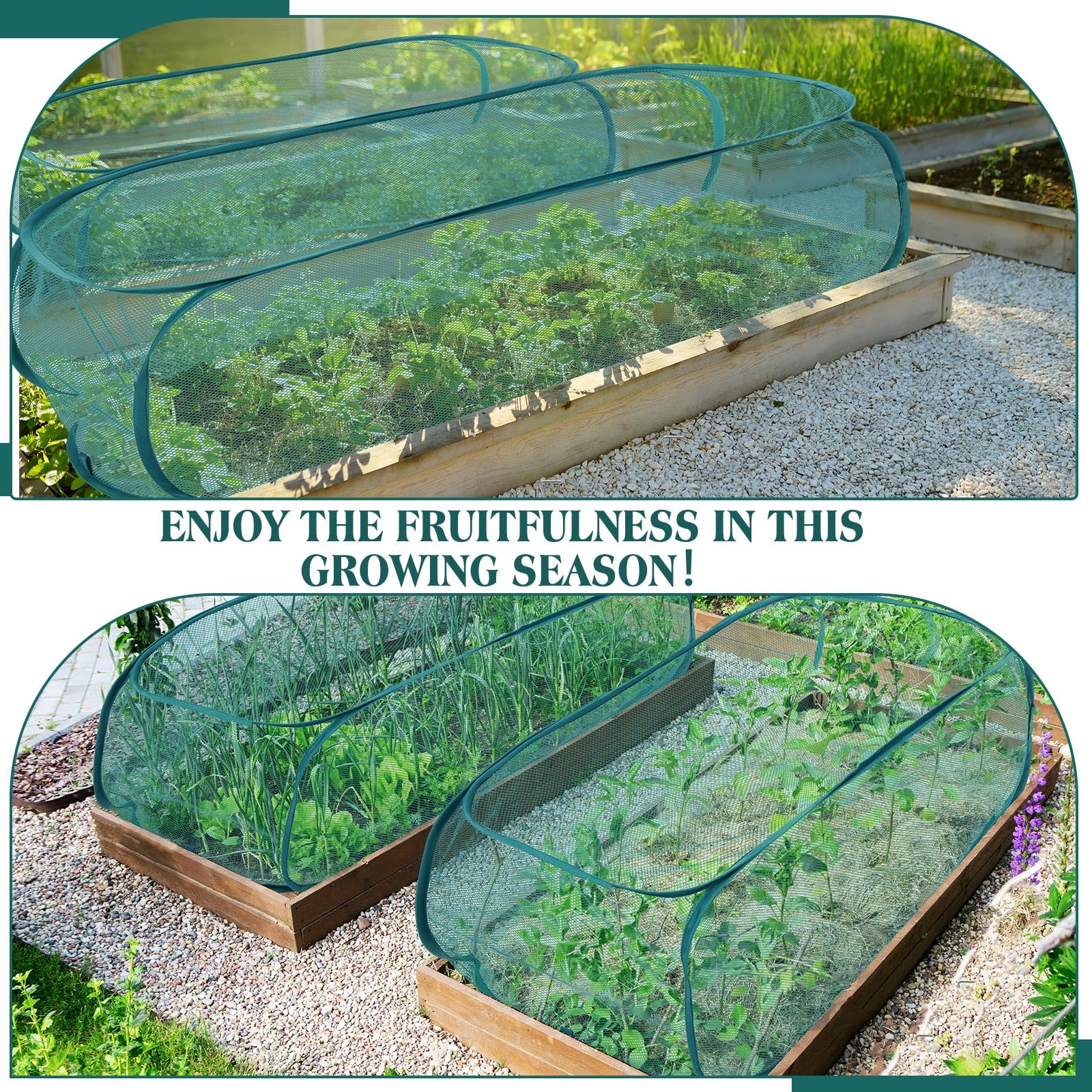 Threehoney Garden Mesh Cover showing mesh design
