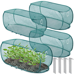 Threehoney Pop Up Garden Mesh Plant Cover front view