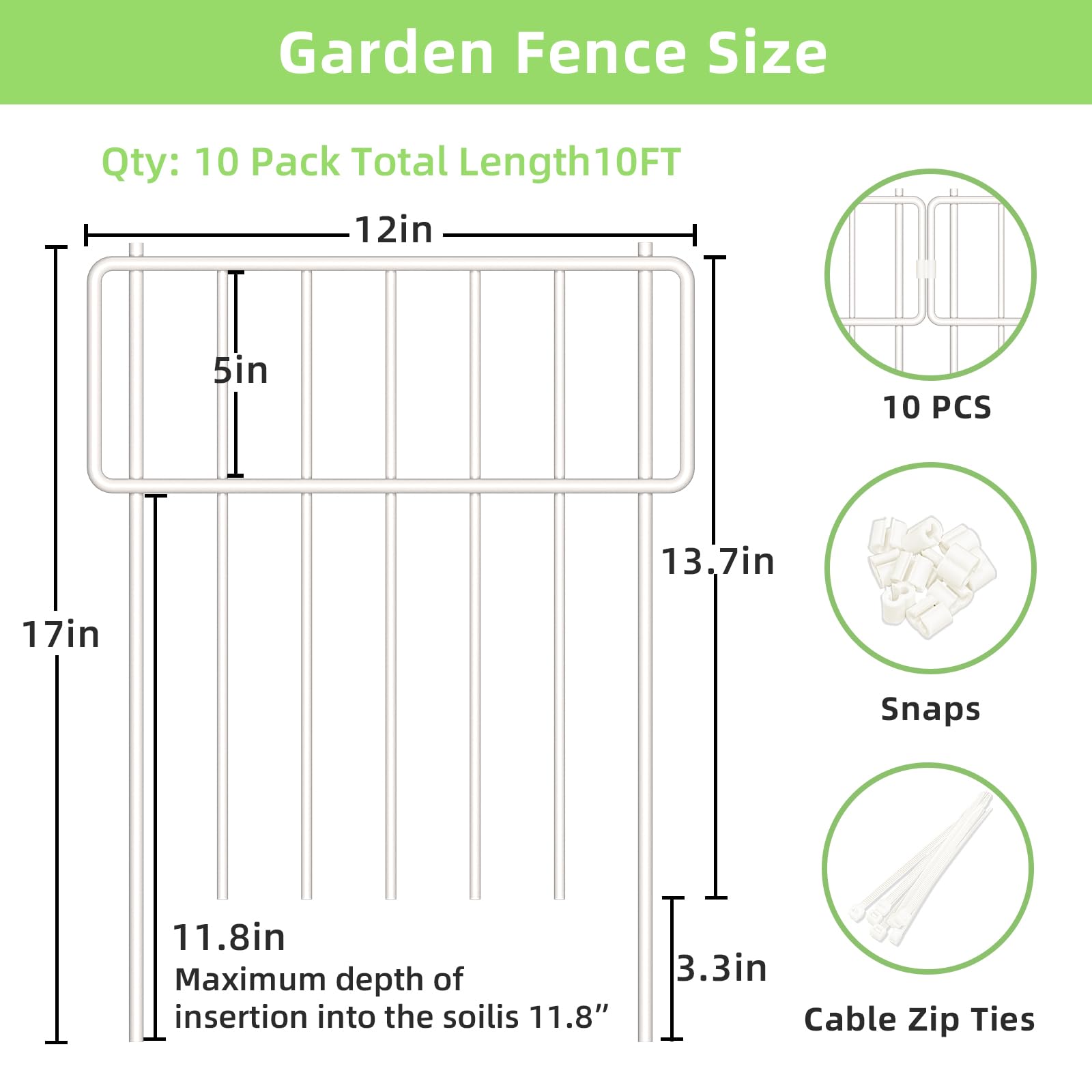 Thrivinest animal barrier fence set up around garden plants