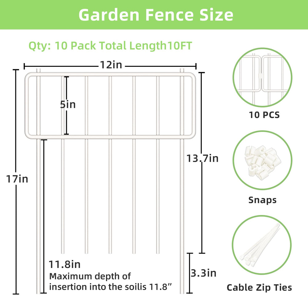 Thrivinest animal barrier fence set up around garden plants