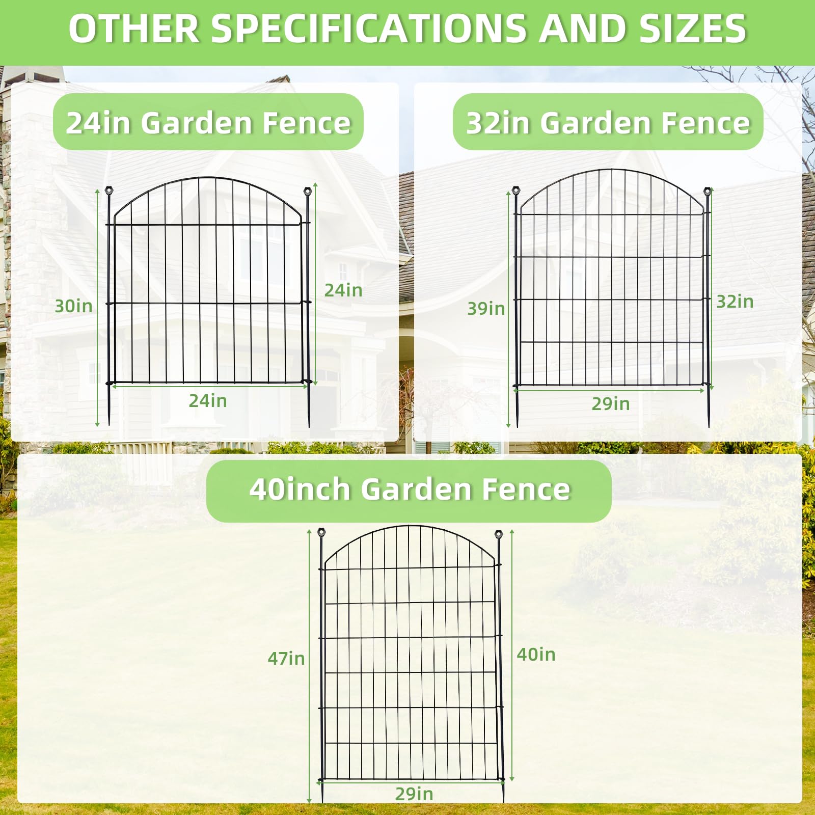 Thrivinest Garden Fence in a landscaped outdoor area