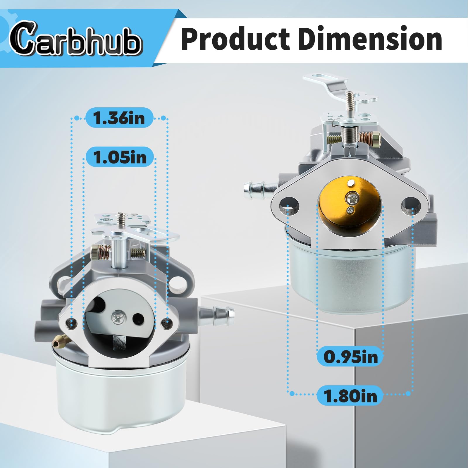 Throttle control knobs included with Carbhub 640052