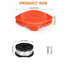 THTEN AF-100 blades and trimmer head components laid out