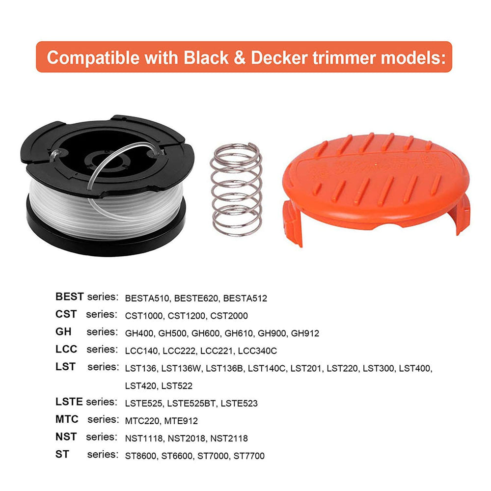 THTEN AF-100 Trimmer Spool in hands demonstrating size