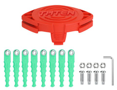 THTEN SF-080 Bladed Trimmer Head front view with polycarbonate blades