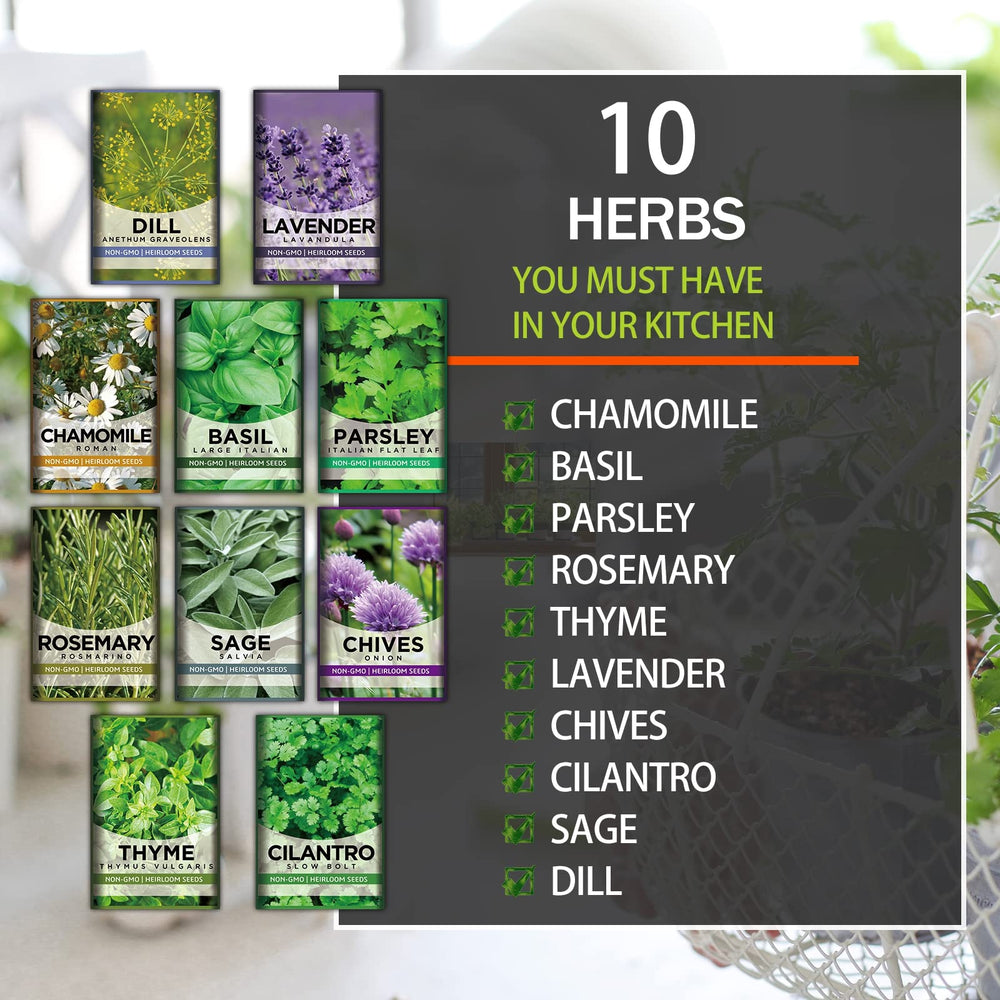 Thyme seed packet from Meekear Herb Growing Kit