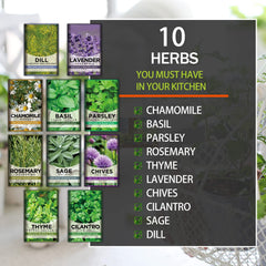 Thyme seed packet from Meekear Herb Growing Kit