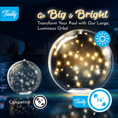 TIALLY Fairy Floating Pool Lights packaging
