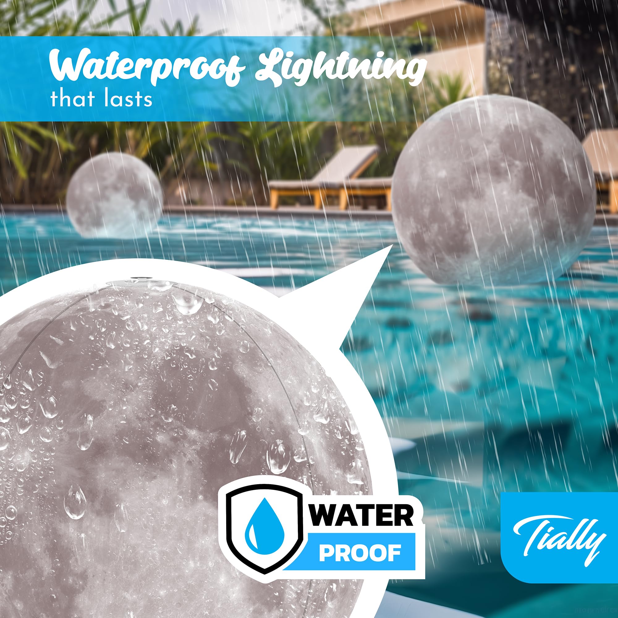 TIALLY Full Moon Floating Pool Light user manual