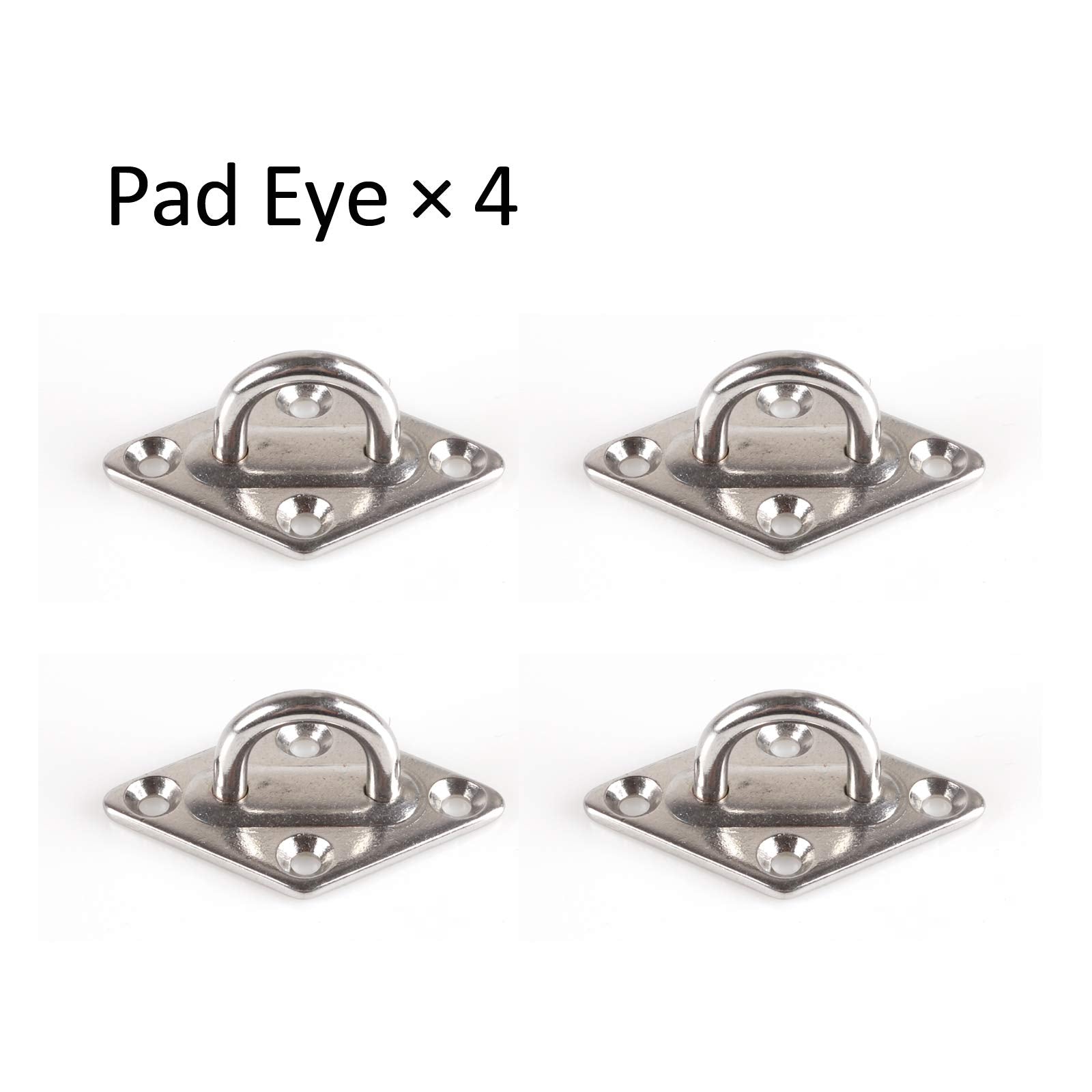 Tiberham stainless steel snap hooks and pad eyes