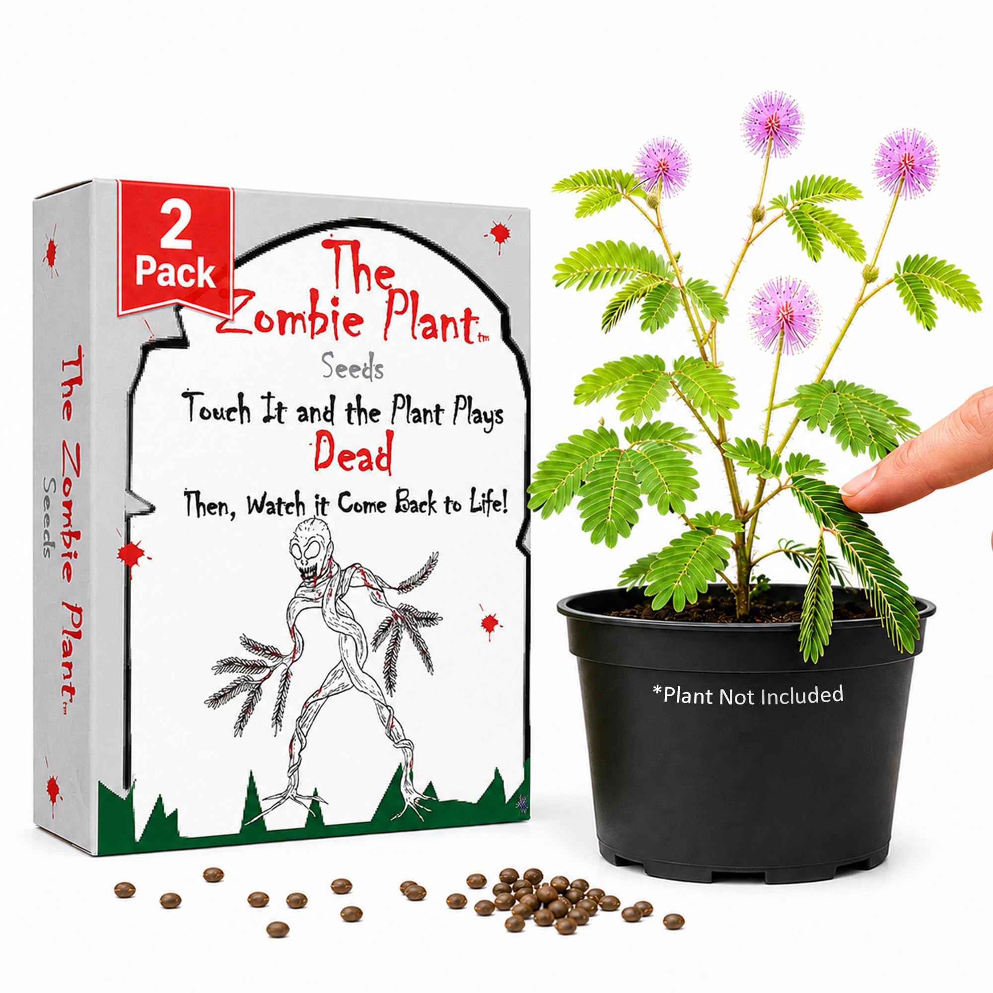 TickleMe Plant Zombie Plant Seed Packets front view