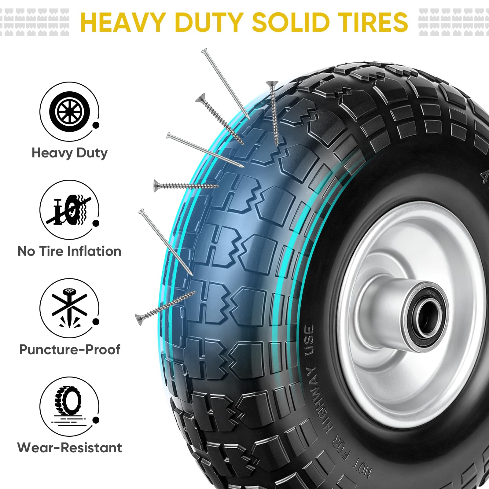 TICONN 10 inch tire with spacer