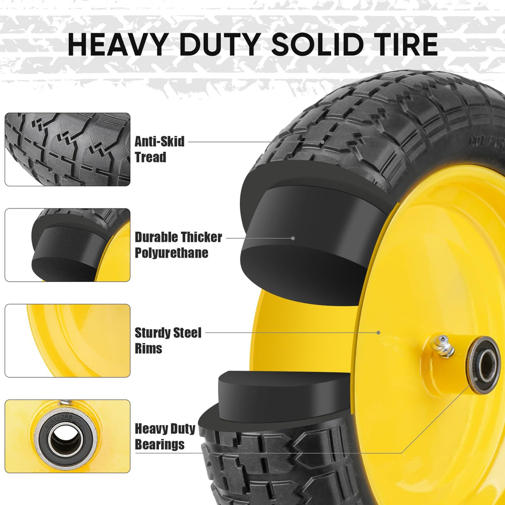 TICONN 4.80/4.00-8 wheelbarrow tire side view