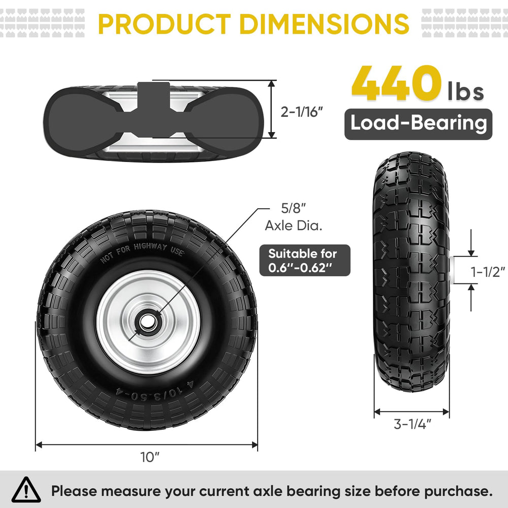TICONN tire on a lawnmower