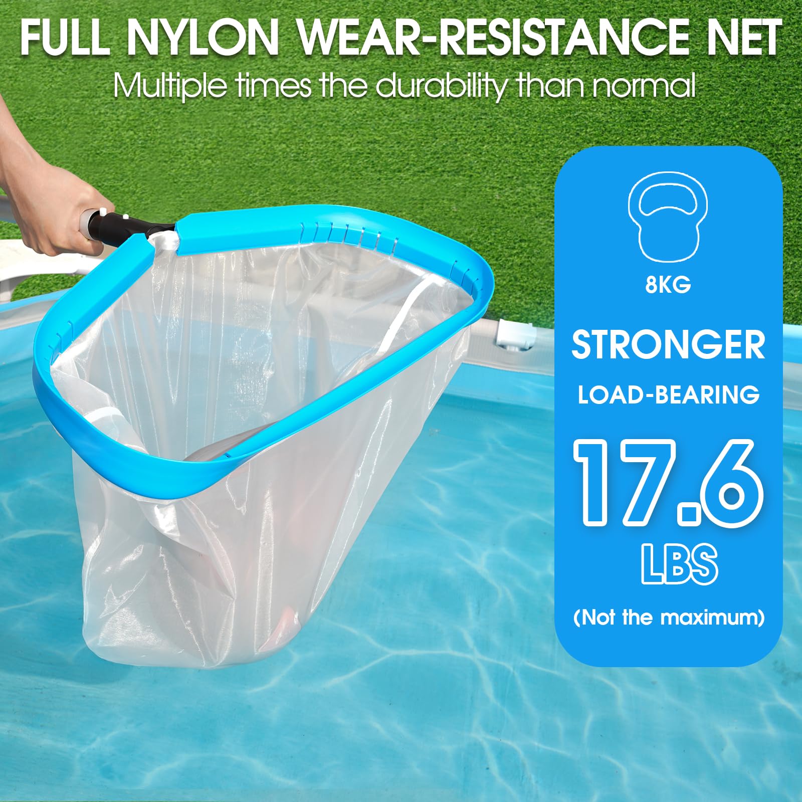 TidyMister 20 inch Ultra-Fine Mesh Pool Skimmer Net packaging