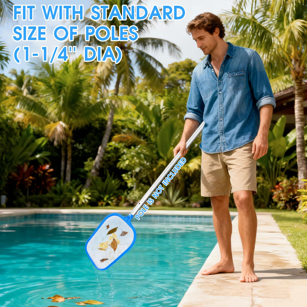 TidyMister Fine-Mesh Skimmer Net with standard pole connector
