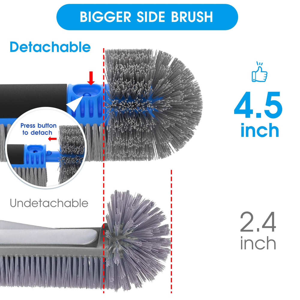 TidyMister pool brush with hidden hook for retrieving pool items