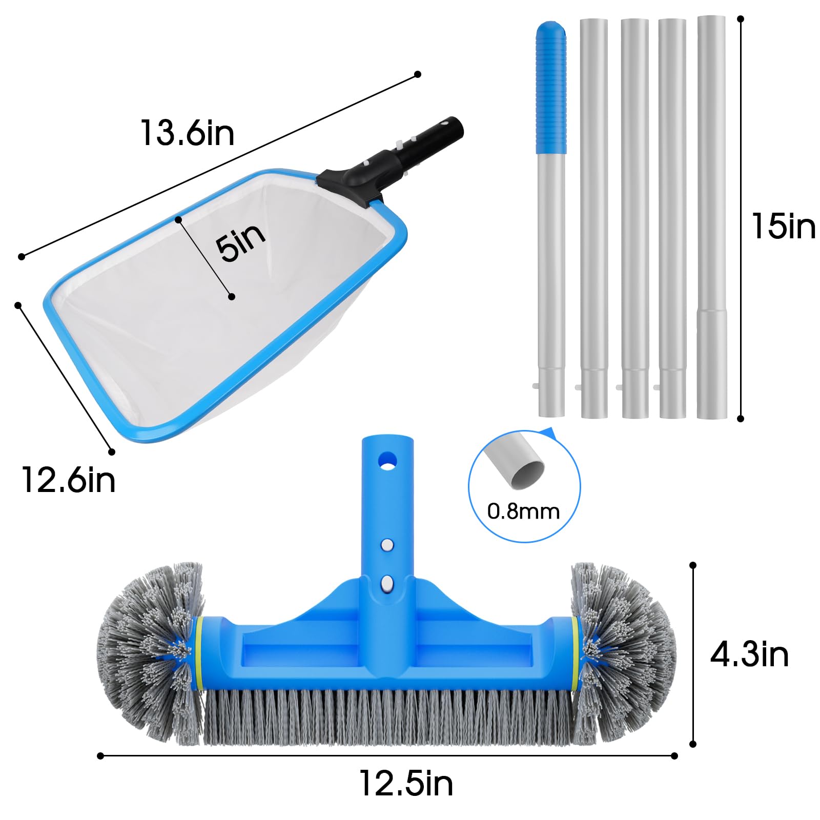TidyMister Pool Cleaning Kit displayed on a patio