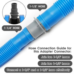 TidyMister Pool Hose Adapter Connector packaging with product details