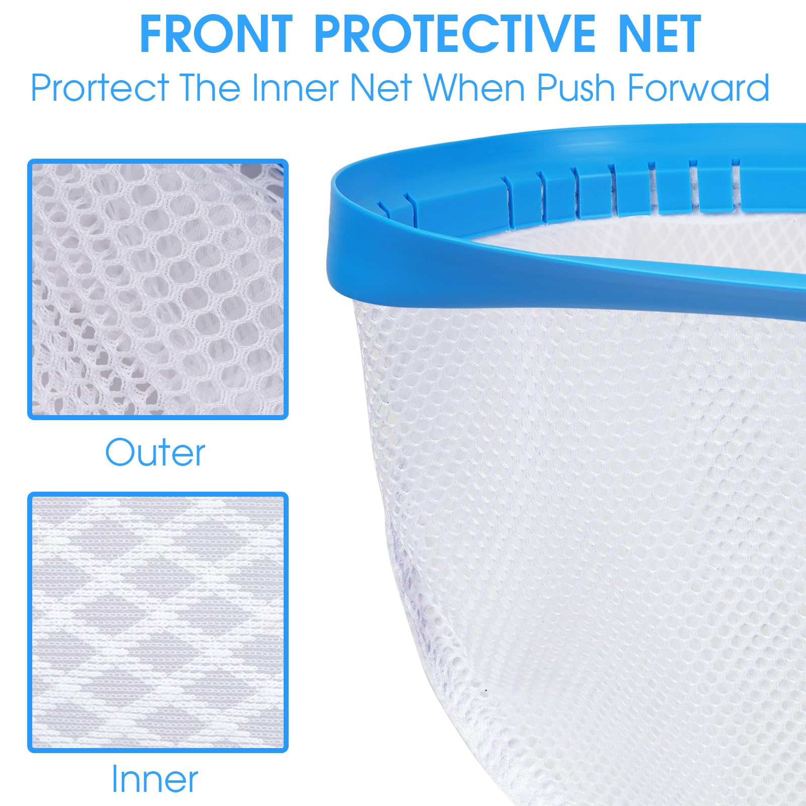 TidyMister pool net with sturdy aluminum frame