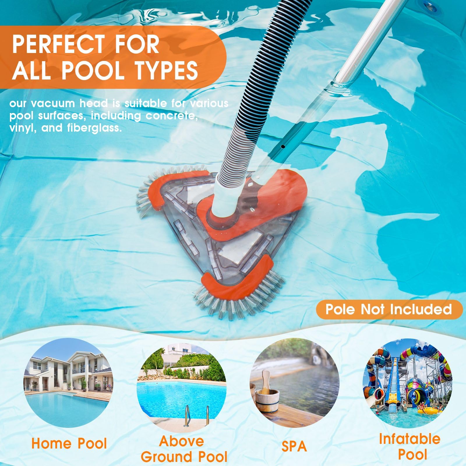 TidyMister Pool Vacuum Head packaging display