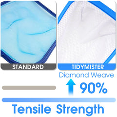 TidyMister skimmer net showing hanging hole for storage