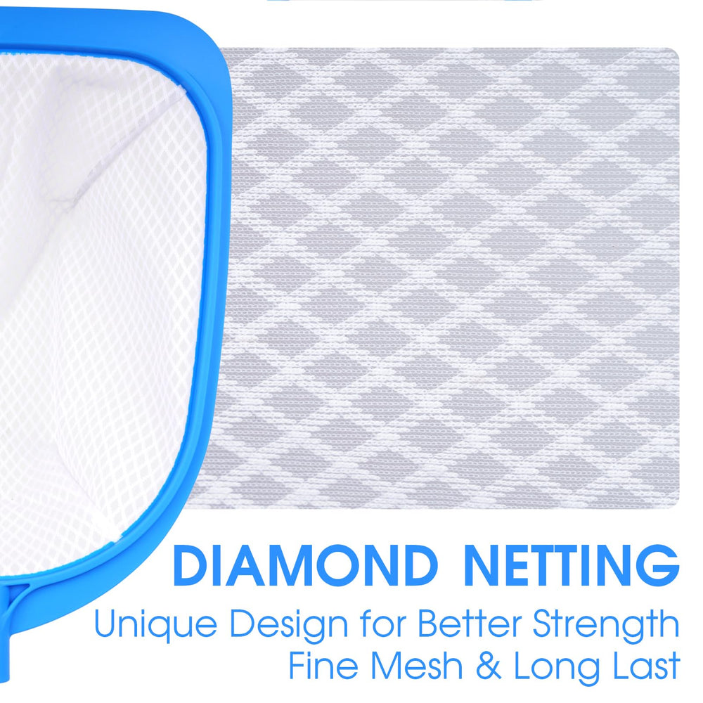 TidyMister skimmer net with reinforced smooth-edge frame