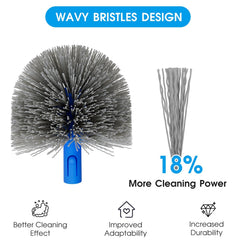 TidyMister Small Pool Brush attached to a 1.25-inch pole