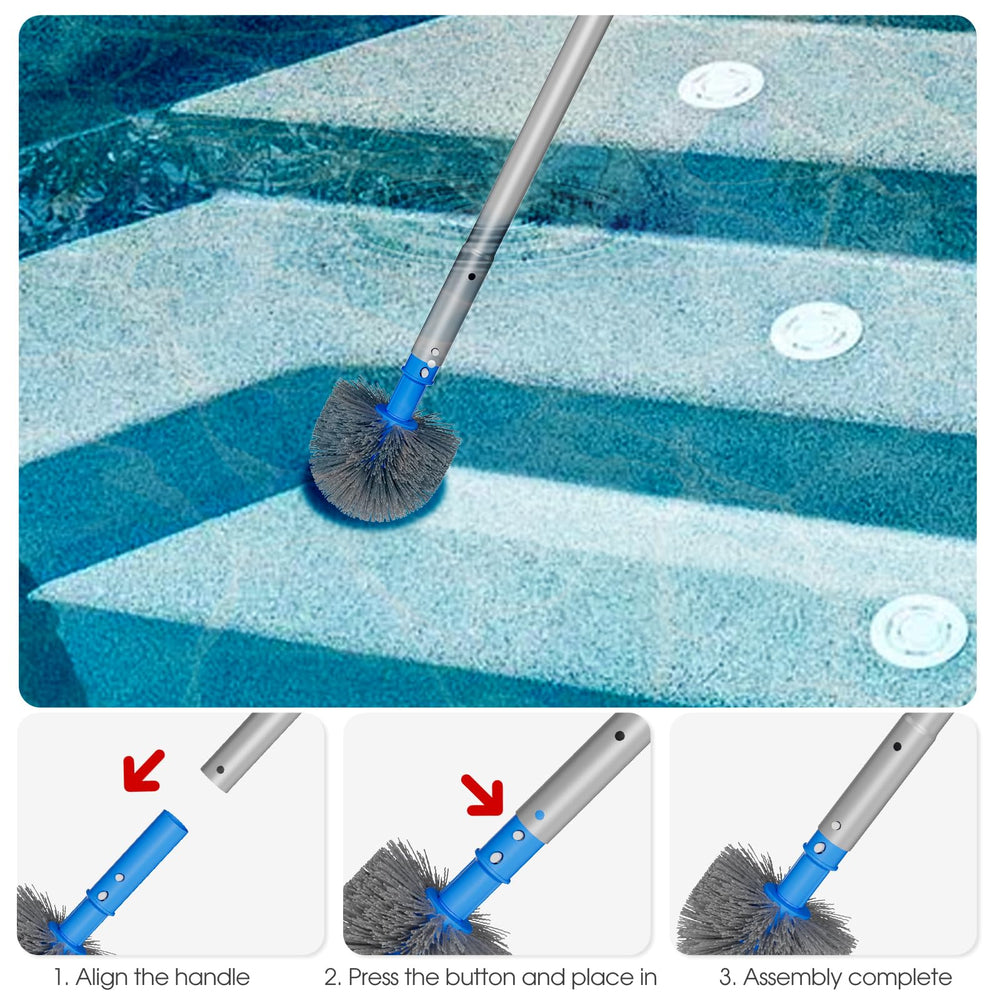 TidyMister Small Pool Brush for cleaning a hot tub