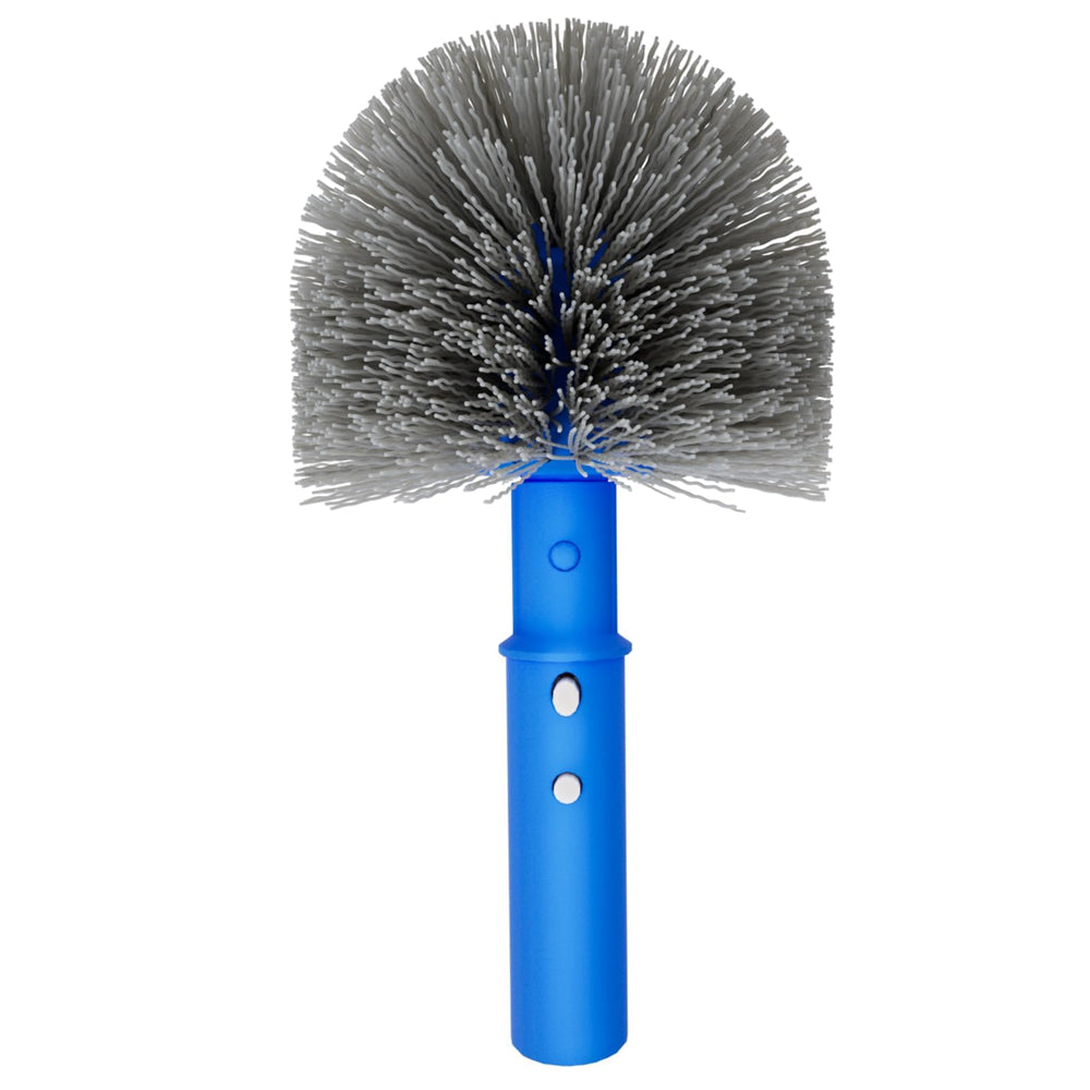 TidyMister Small Pool Brush Head front view with wave bristles