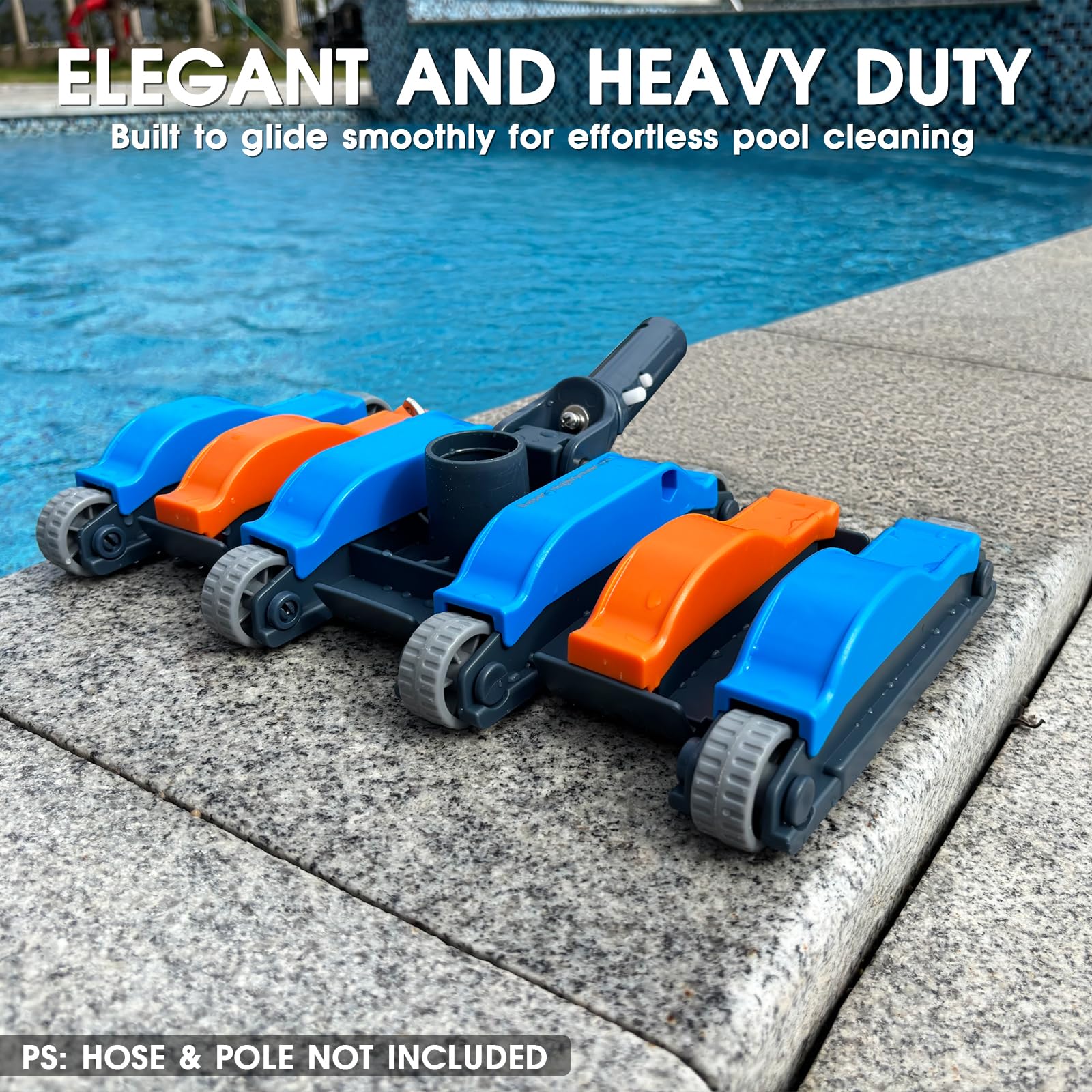 TidyMister vacuum head in action cleaning pool