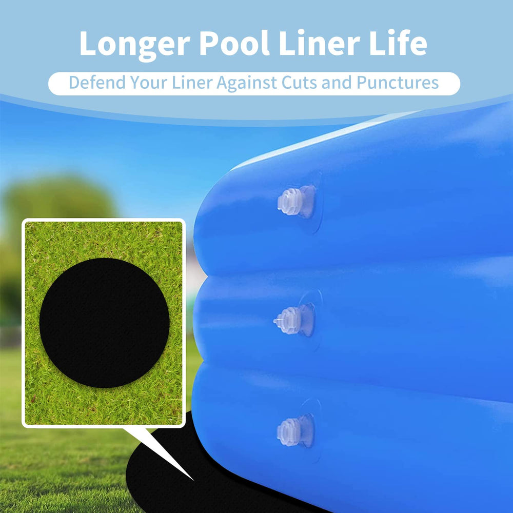 TIEBOLA Pool Liner Pad in use under a pool liner