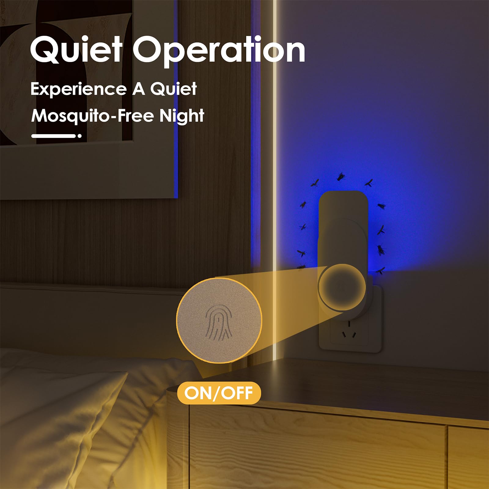 TIENBE Flying Insect Trap night light mode
