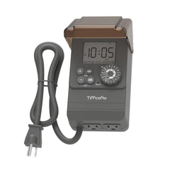 Tiffcofio Outdoor Digital Pool Timer front view with larger display