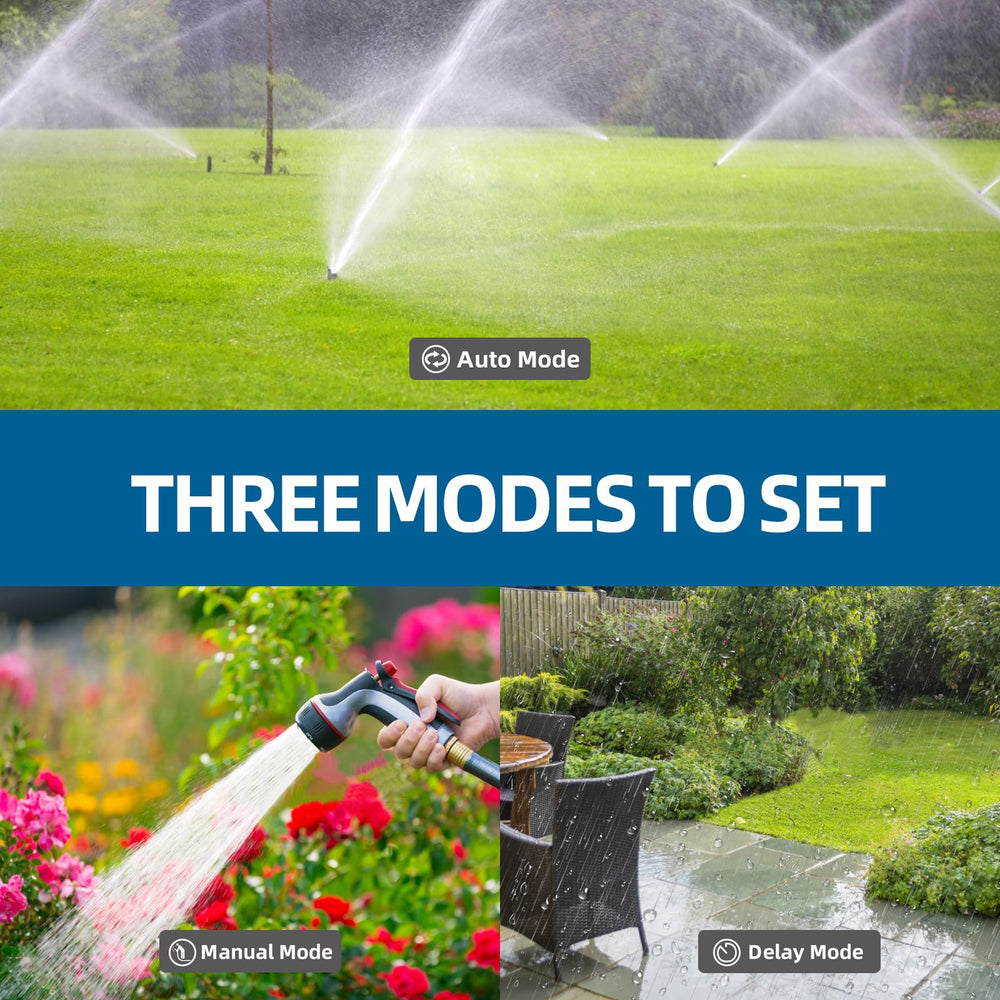 Tiffcofio Sprinkler Timer Outdoor beside garden hose