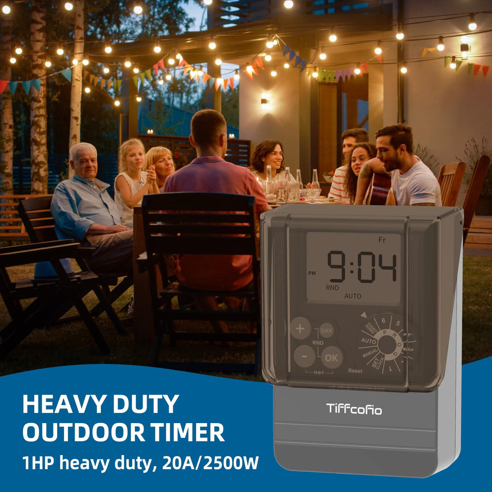 Tiffcofio timer back view with safety features