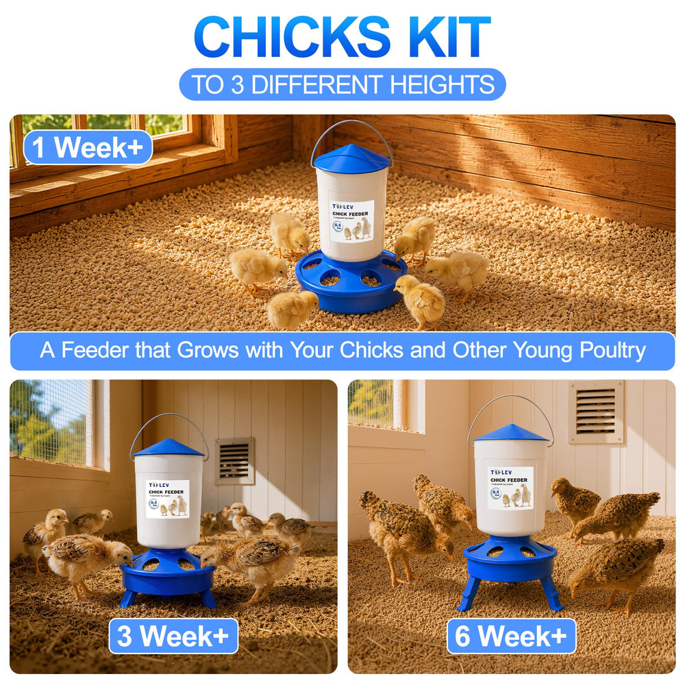 Tiflev Chick Waterer narrow trough design